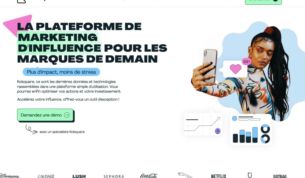 Site web Kolsquare, marketing d'influence.