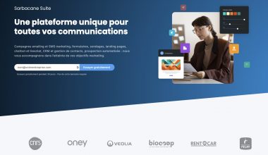 Publicité pour plateforme de communication Sarbacane Suite.