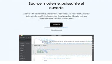 Éditeur de code source ouvert Brackets.