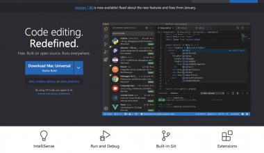 Page d'accueil Visual Studio Code.