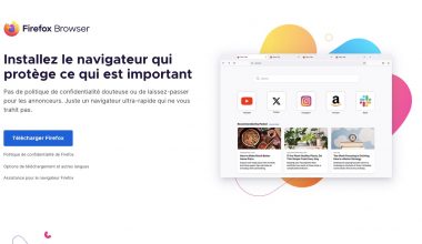 Page promotionnelle du navigateur Firefox.