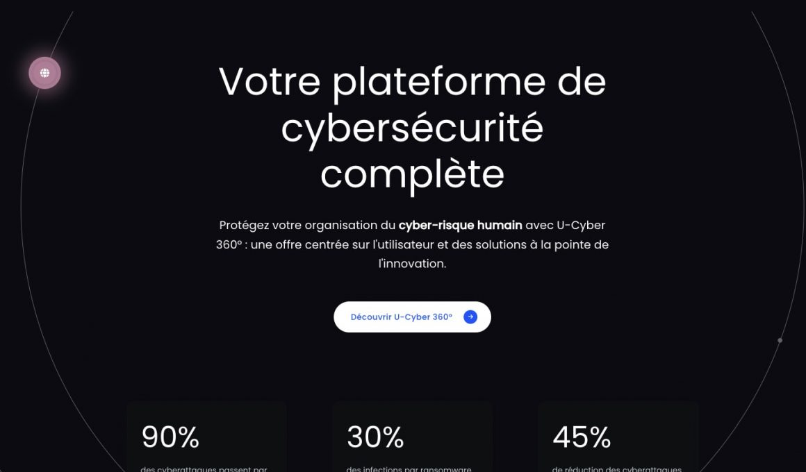 Page d'accueil de la plateforme Mailinblack.