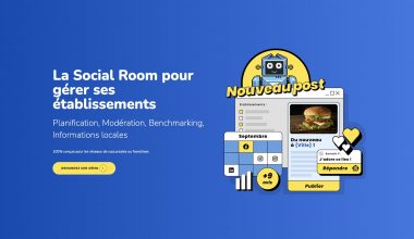 Interface gestion réseaux sociaux pour entreprises