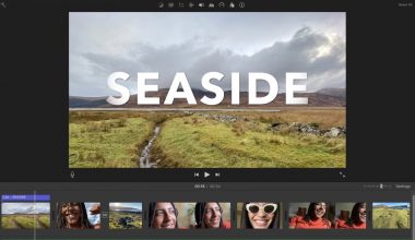 Vidéo intitulée SEASIDE sur un paysage côtier.