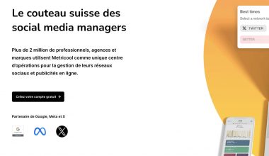 Capture écran Metricool, outil gestion réseaux sociaux.