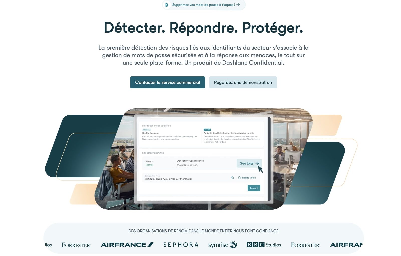 Plateforme sécurisée pour gestion des mots de passe.