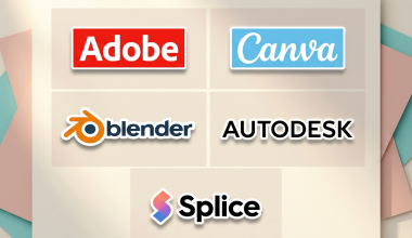 Logos Adobe, Canva, Blender, Autodesk et Splice