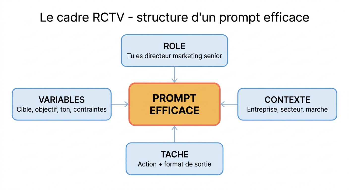Schema RCTV : Role, Contexte, Tache, Variables