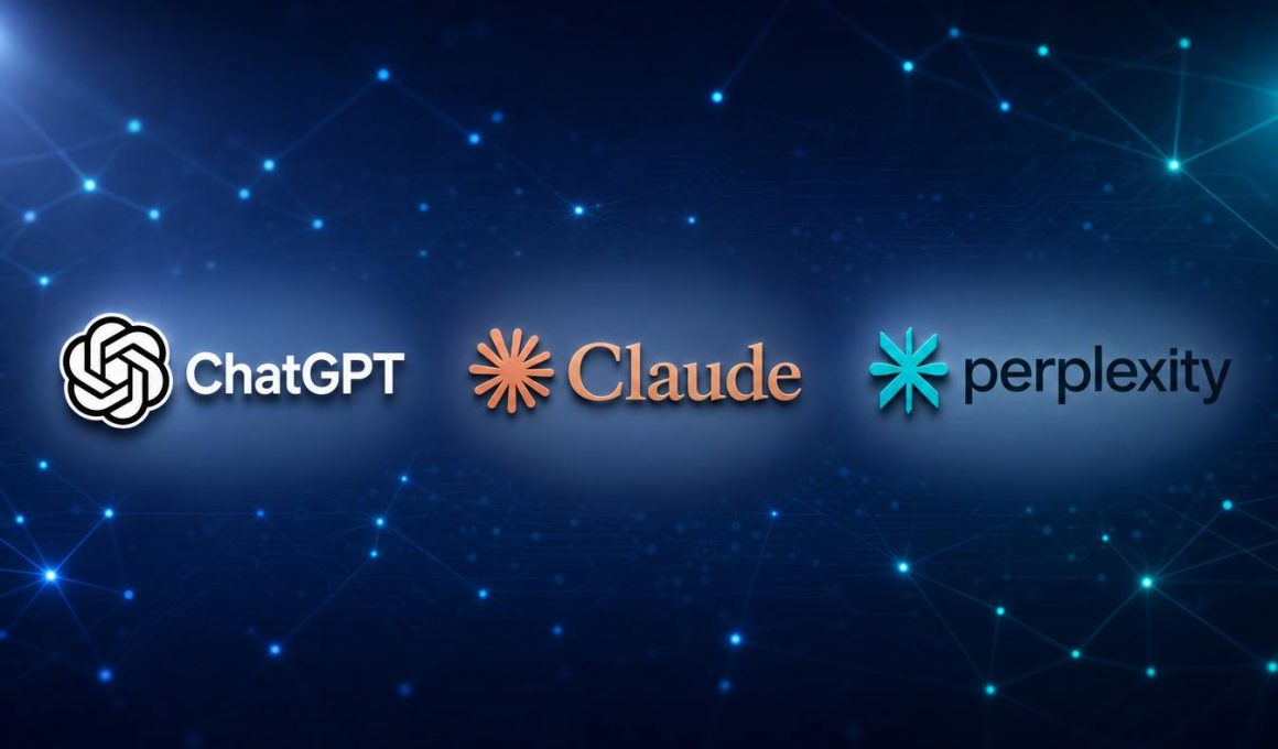 Logos ChatGPT, Claude et Perplexity — GEO 2026