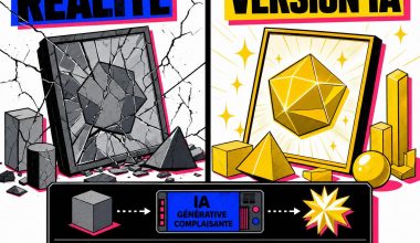Comparaison réalité fissurée et version IA idéalisée