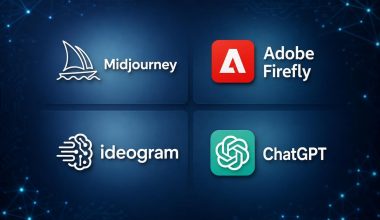 Logos Midjourney, Adobe Firefly, Ideogram et ChatGPT