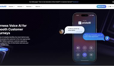 Interface YeldaAI Voice AI sur smartphone
